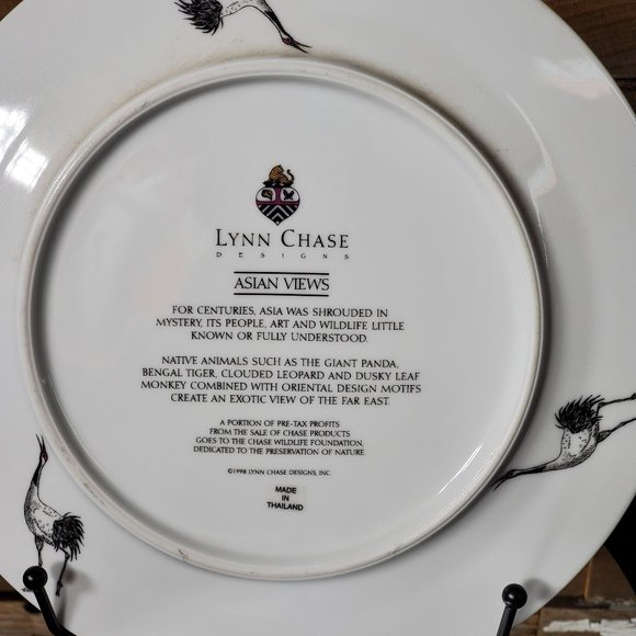 1998 Lynn Chase Designs Plate Asian Views - Giant Panda Salad Plate #1 - Picture 5 of 7
